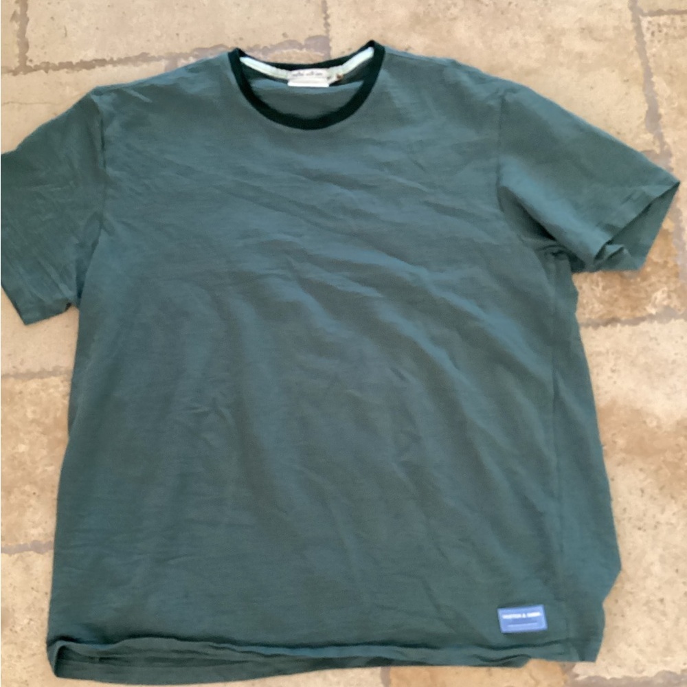 Scotch & Soda Green Short Sleeve Tee with Ringer Collar-SZ XXL
Pit to pit 24”
N1
